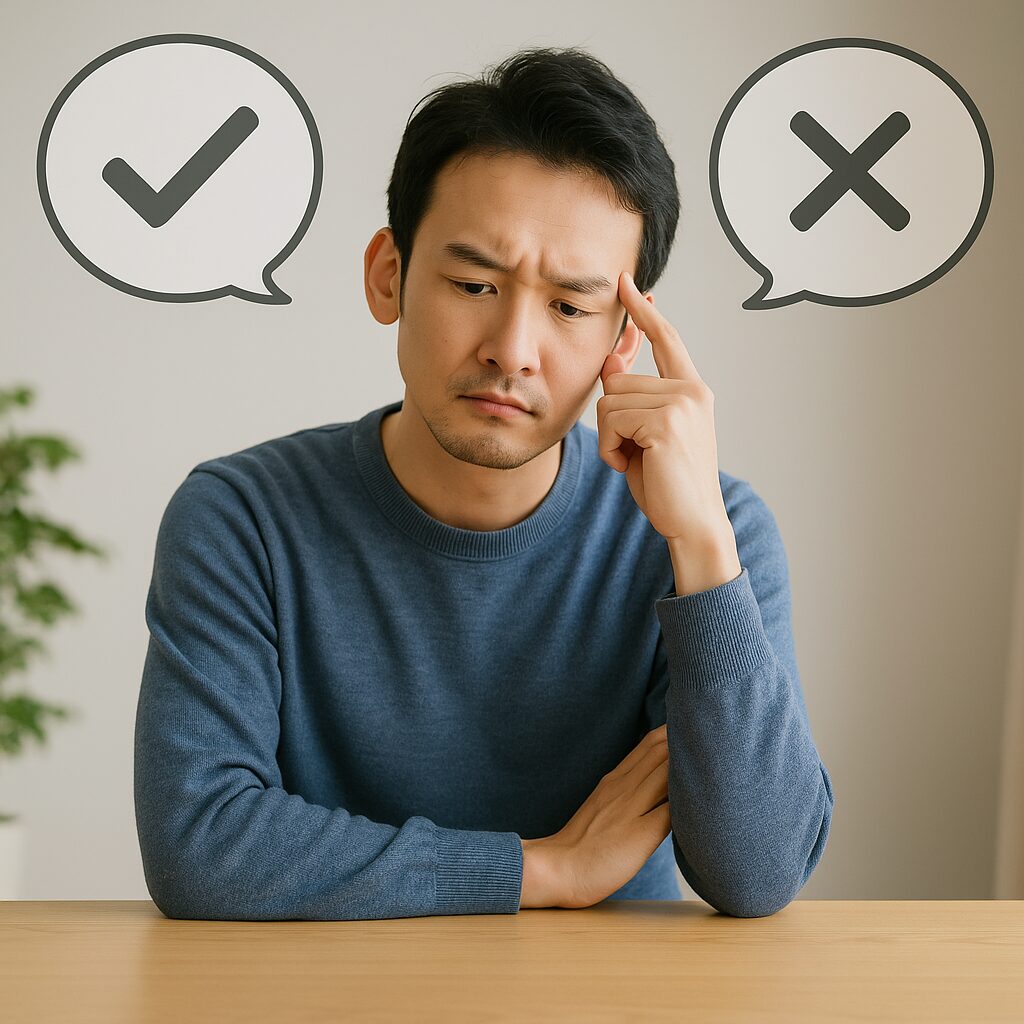 債務整理のメリットデメリットを考える人