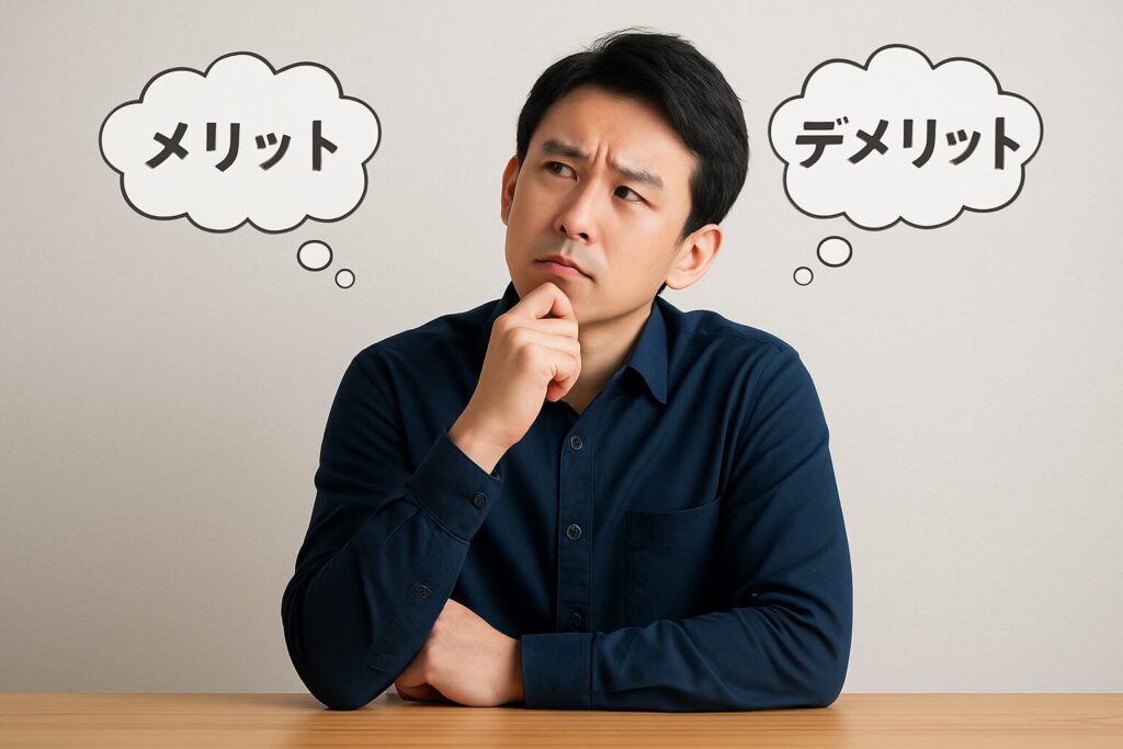 債務整理のメリットデメリットを考える人