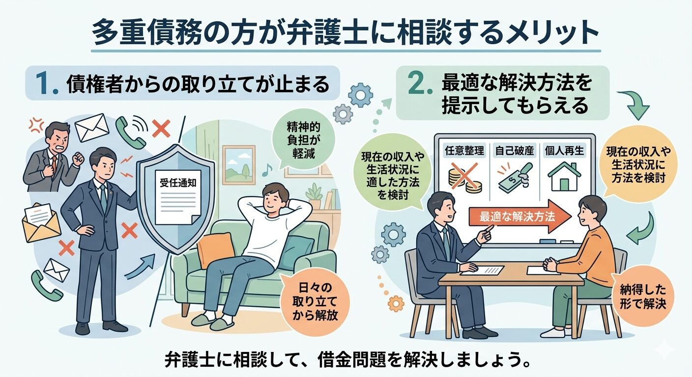 多重債務の方が弁護士に相談するメリット