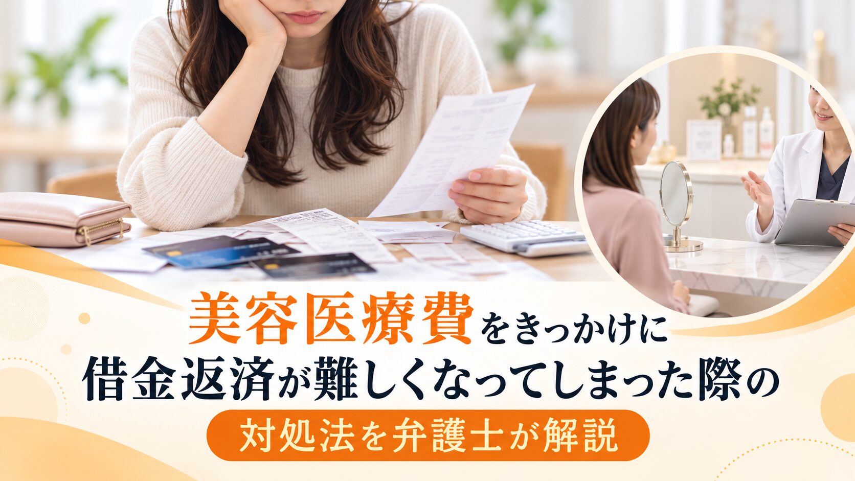 美容医療費をきっかけに借金返済が難しくなってしまった際の対処法を弁護士が解説